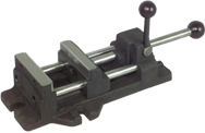 Quick-Set Adjustable Drill Press Vise - 4" Jaw Width - Caliber Tooling