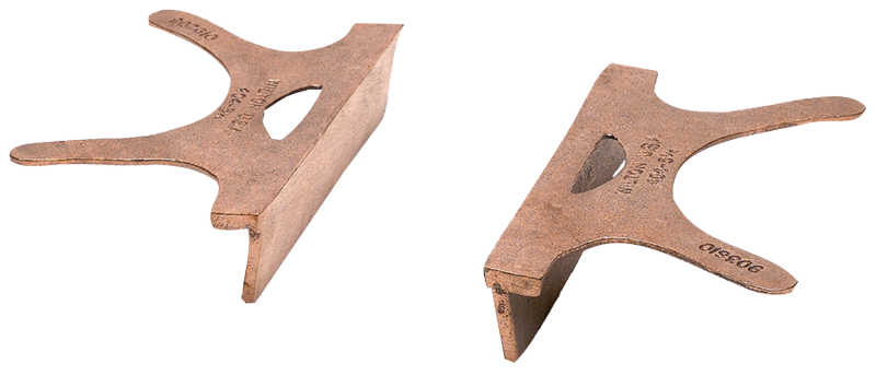 404-3, Copper Jaw Caps, 3" Jaw Width - Caliber Tooling