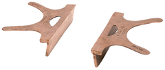 404-3.5, Copper Jaw Caps, 3-1/2" Jaw Width - Caliber Tooling
