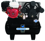 30 Gal. Two Stage Air Compressor, 9HP Gas, Truck Mount - Caliber Tooling