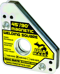 Magnetic Welding Square - Covered Heavy Duty - 3-3/4 x 3/4 x 4-3/8'' (L x W x H) - 75 lbs Holding Capacity - Caliber Tooling