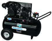 20 Gal. Single Stage Air Compressor, Horizontal, Cast Iron, 135 PSI - Caliber Tooling