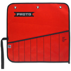 Proto Red Canvas 9-Pocket Tool Roll - Caliber Tooling