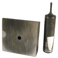 Punch & Die Set for Bench Punch - 3/8" Square - Caliber Tooling
