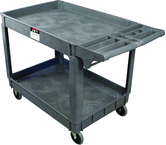 Service Cart - 37 x 25-5/8'' 2 Shelves 550 lb Capacity - Caliber Tooling