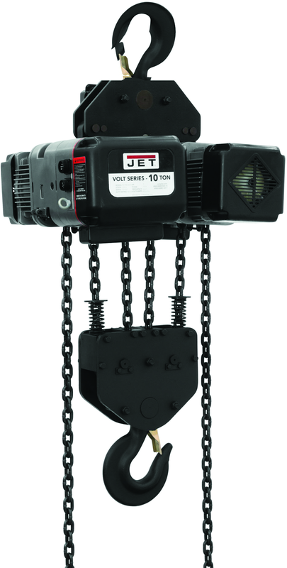 10AEH-34-20, 10-Ton VFD Electric Hoist 3-Phase with 20' Lift - Caliber Tooling