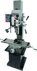 JMD-45VSPFT Variable Speed Geared Head Square Column Mill Drill with Power Downfeed - Caliber Tooling