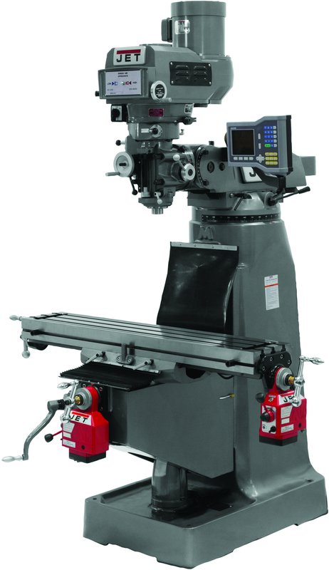 JTM-4VS Mill With X and Y-Axis Powerfeeds - Caliber Tooling