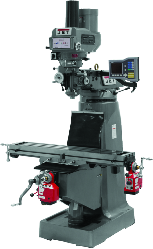 JTM-4VS Mill With X, Y and Z-Axis Powerfeeds - Caliber Tooling