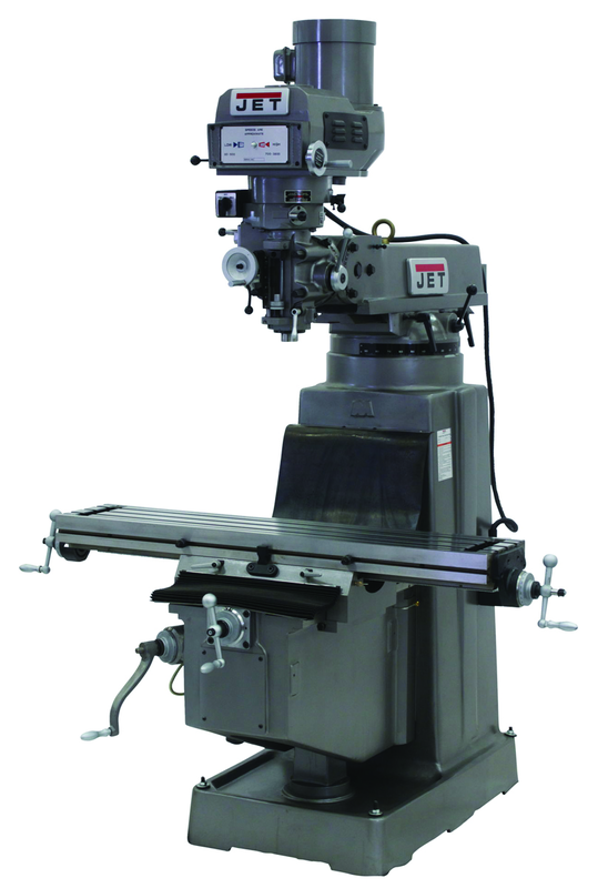 JTM-1050 Mill With ACU-RITE 200S DRO With X-Axis Powerfeed - Caliber Tooling