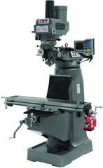 JTM-4VS Mill With 3-Axis ACU-RITE VUE DRO (Knee) With X, Y and Z-Axis Powerfeeds - Caliber Tooling