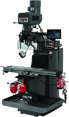 JTM-949EVS Mill With 3-Axis Newall DP700 DRO (Knee) With X-Axis Powerfeed and Air Powered Draw Bar - Caliber Tooling