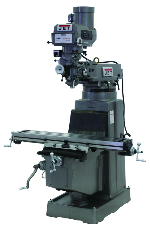 JTM-1050 Mill With Newall DP700 DRO With Power Draw Bar - Caliber Tooling