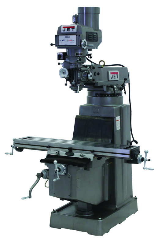 JTM-1050 Mill With Newall DP700 DRO With X and Y-Axis Powerfeeds - Caliber Tooling