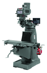 JTM-4VS Mill With 3-Axis Newall DP700 DRO (Knee) With X-Axis Powerfeed - Caliber Tooling