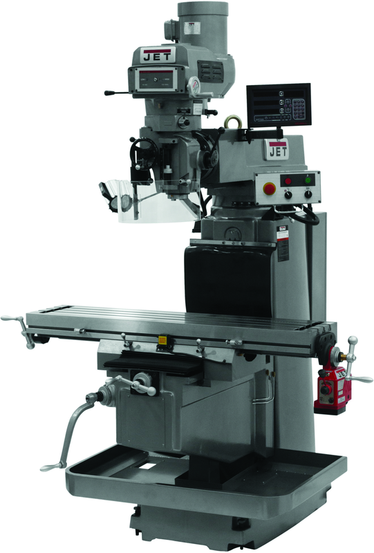 JTM-1254VS with NEWALL DP700 DRO & X Powerfeed - Caliber Tooling