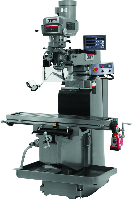 JTM-1254RVS with NEWALL DP700 3X (K) DRO, X Powerfeed & Air Power Drawbar - Caliber Tooling