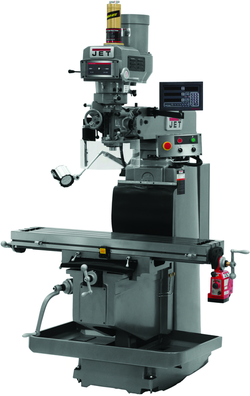 JTM-1254RVS with NEWALL DP700 3X (Q) DRO, X & Y Powerfeeds & Air Power Drawbar - Caliber Tooling