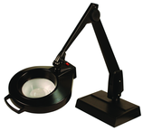 42" Arm 2.25X LED Magnifier Desk Base W/ Floating Arm Circline - Caliber Tooling