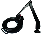 28" Arm 1.75X LED Mag Ben Bench Clamp, Floating Arm Circline - Caliber Tooling