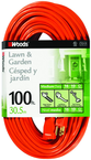 Woods Extension Cord - 100' Medium Duty 1-Outlet (Outdoor Style) - Caliber Tooling