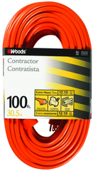 Extension Cord - 100' Extra HD 1-Outlet (Outdoor Style) - Caliber Tooling