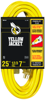 Yellow Jacket Extension Cord - 25' Extra Heavy Duty 1-Outlet (Powerlite) - Caliber Tooling