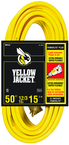 Yellow Jacket Extension Cord - 50' Extra Heavy Duty 1-Outlet (Powerlite) - Caliber Tooling