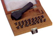 112 Pc. Figure & Letter Stamps Set with Holder - 1/8" - Caliber Tooling