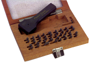 112 Pc. Figure & Letter Stamps Set with Holder - 3/32" - Caliber Tooling