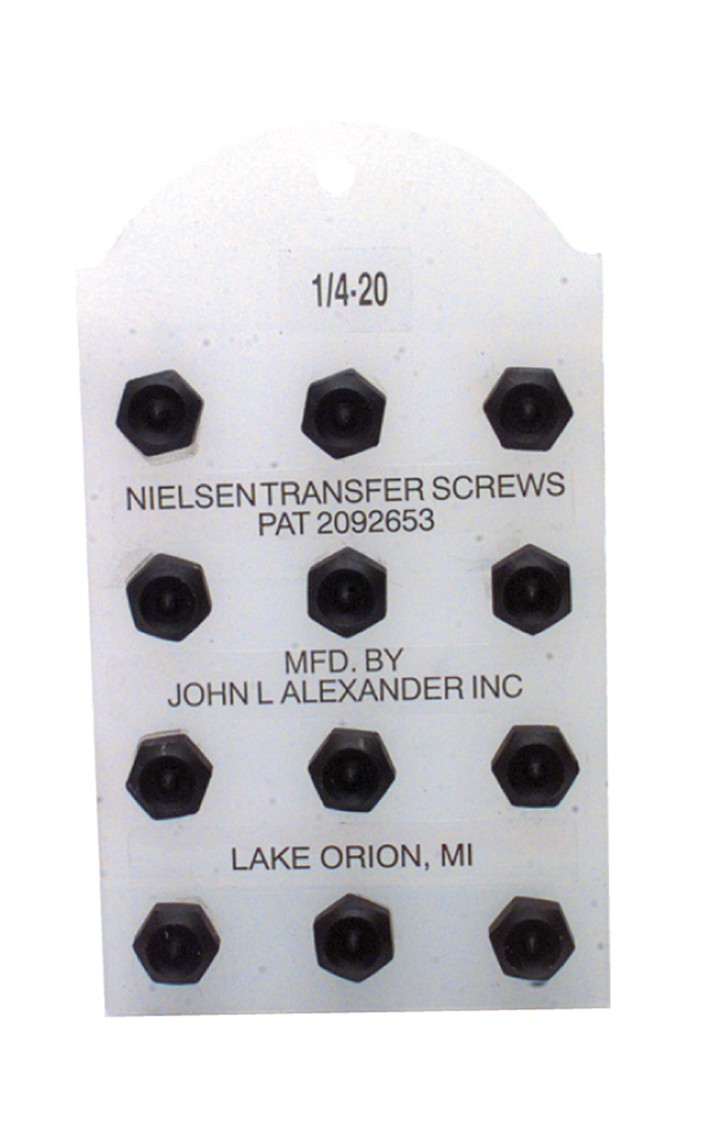 Nielsen Transfer Screw Set - 7/16 - 5/8 (Set of 12) - Caliber Tooling