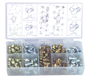 385 Pc. Grease Fitting Assortment - Caliber Tooling