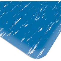4' x 60' x 1/2" Thick Marble Pattern Mat - Blue - Caliber Tooling