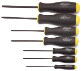 8 Piece - 7/64 - 5/16" Screwdriver Style - Ball End Hex Driver Set with Ergo Handles - Caliber Tooling