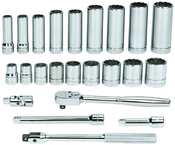 23 Piece - 3/8" Drive - 12 Point - Combination Kit - Caliber Tooling