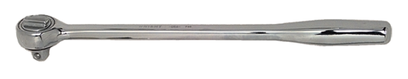 10" OAL - 3/8'' Drive - Round Head - Extra Long Reversible Ratchet - Plain Handle - Caliber Tooling