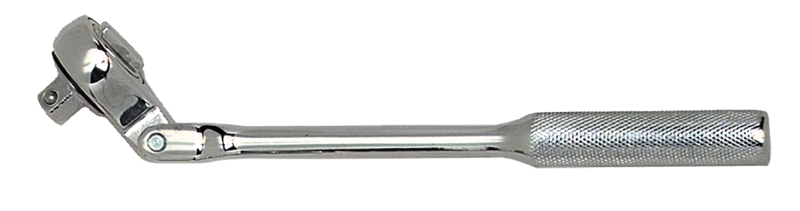 9-11/16" OAL - 3/8'' Drive - Flex Head - Reversible Ratchet - Knurled Handle - Caliber Tooling