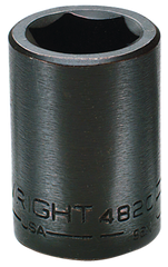 1-3/8 x 2-1/4" OAL - 3/4'' Drive - 6 Point - Standard Impact Socket - Caliber Tooling