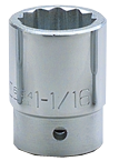 2-3/8 x 3-5/8" - 3/4" Drive - 12 Point - Standard Socket - Caliber Tooling