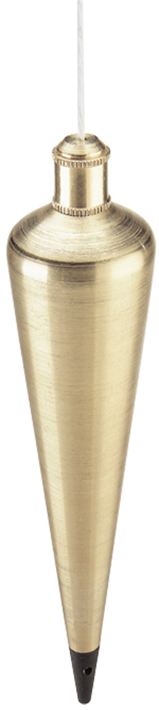 #800-12 - 12 oz - Brass Plumb Bob - Caliber Tooling