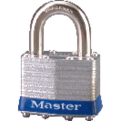 Commercial Steel Padlock 1 3/4″ Body Width; Keyed: Different; Silver - Caliber Tooling