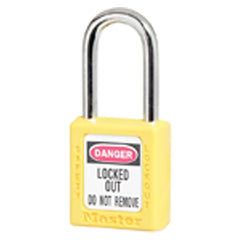 Xenoy Padlock - 1 1/2″ Body Width; Keyed: Different; Yellow - Caliber Tooling