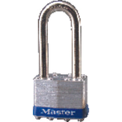 Commercial Steel Padlock 2″ Body Width; Keyed: Different; Silver - Caliber Tooling