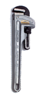 3" Pipe Capacity - 24" OAL - Aluminum Pipe Wrench - Caliber Tooling