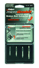 #4507P; Removes #4 to #16 Screws; 4 Piece Micro Grabit - Screw Extractor - Caliber Tooling