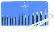 14 Piece Punch & Chisel Set -- #14RC; 1/8 to 3/16 Punches; 7/16 to 7/8 Chisels - Caliber Tooling