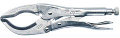 Large Jaw Locking Pliers -- #12LC Plain Grip 0 to 3-1/8'' Capacity 12'' Long - Caliber Tooling