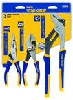 Pliers Set -- #2078704; 3 Pieces; Includes: 6" Long Nose; 6" Slip Joint; 10" Groove Joint - Caliber Tooling