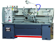 Geared Head Lathe - #KLS1440A - 14" Swing; 40" Between Centers; 3 HP Motor; D1-4 Camlock Spindle - Caliber Tooling