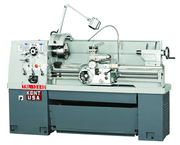 Geared Head Lathe - #TRL1340 - 13-3/8" Swing; 40" Between Centers; 5 & 2-1/2 HP Motor; D1-4 Camlock Spindle - Caliber Tooling